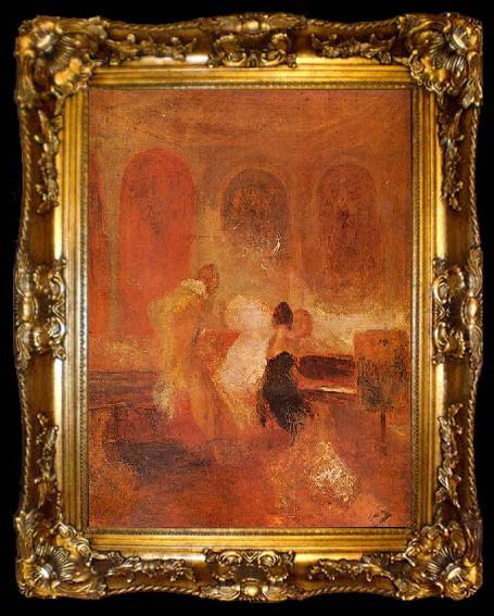 framed  Joseph Mallord William Turner Musikgesellschaft, Petworth, ta009-2